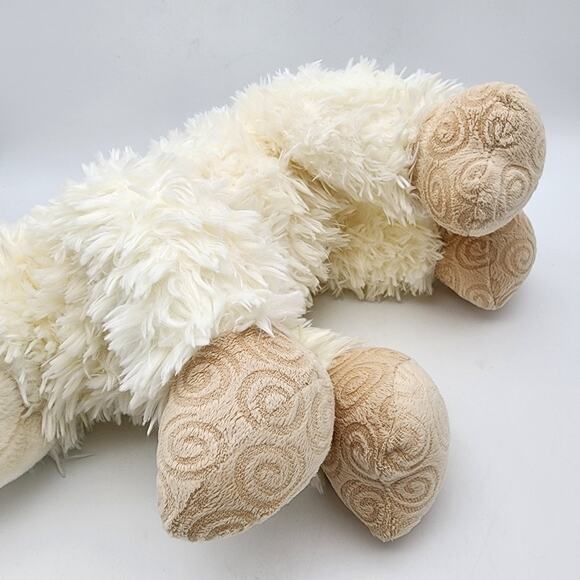 Build A Bear Swirly Lamb Plush 13" White Fur Eyelashes Retired Stuffed Toy BABW - Picture 6 of 10